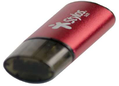 Memoria USB Rojo C/Tapa 16GB Stylos. STMUS72W - Memoria USB Rojo C/Tapa 16GB Stylos. STMUS72W -